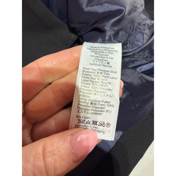 J.Crew Collection Tuxedo Blazer Black Wool Tollegno Womens 8 Career BM564 - Picture 4 of 9